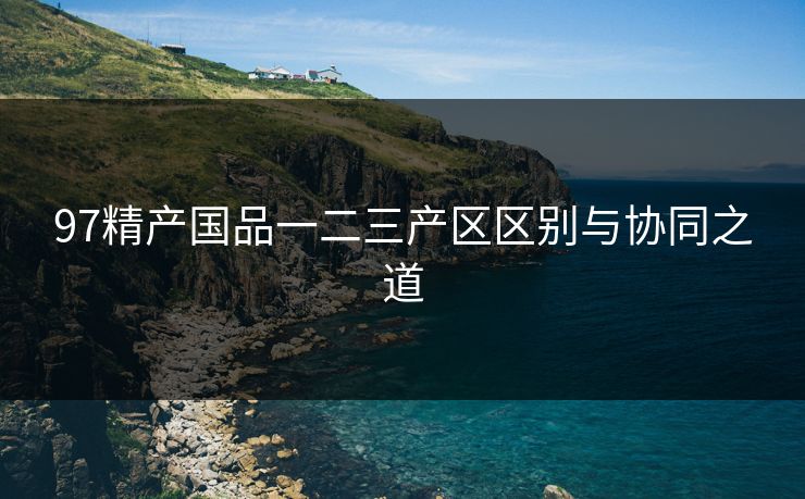 97精产国品一二三产区区别与协同之道